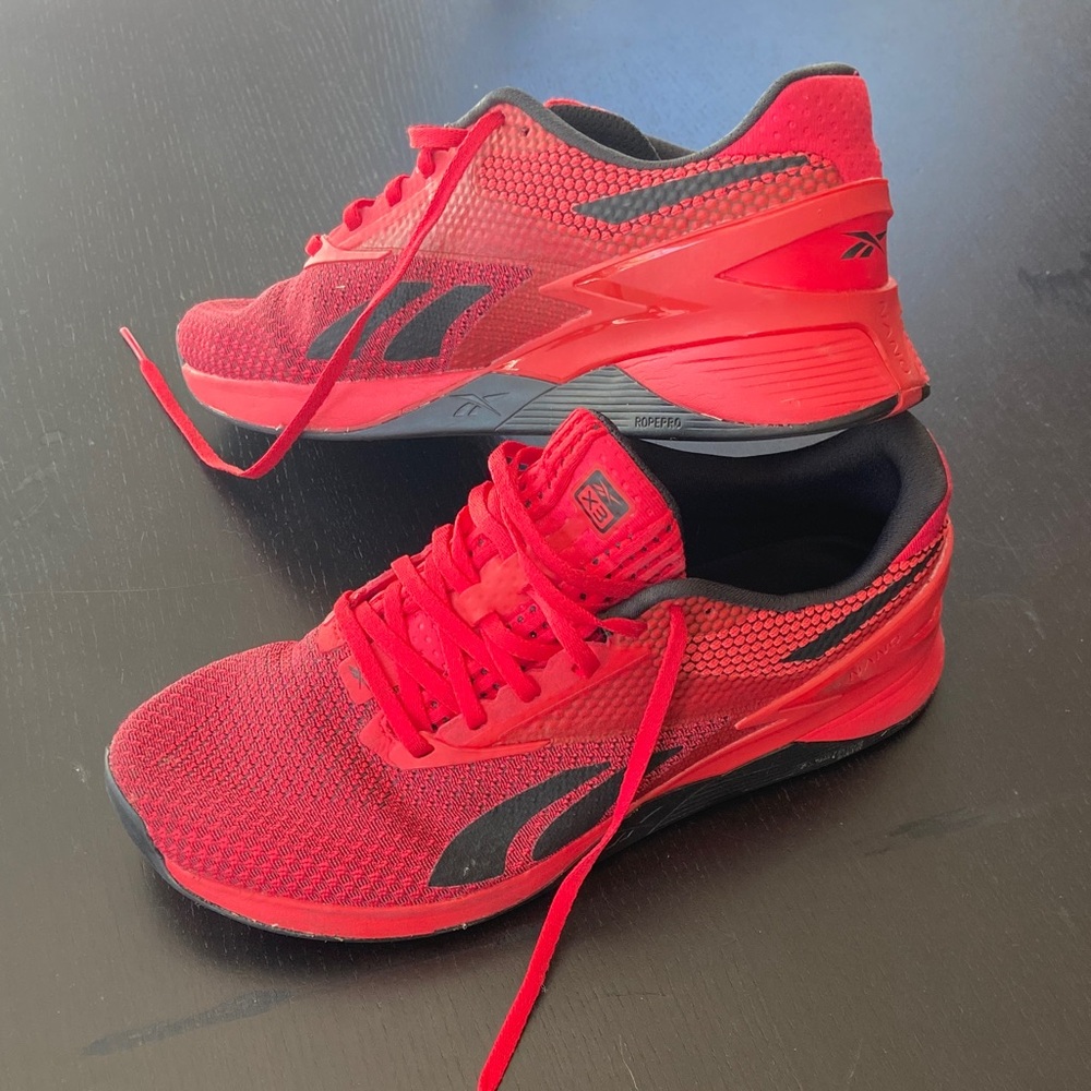 Reebok Nano X3 CrossFit Shoes Men’s 9.5 Dynamic Red Sneakers
